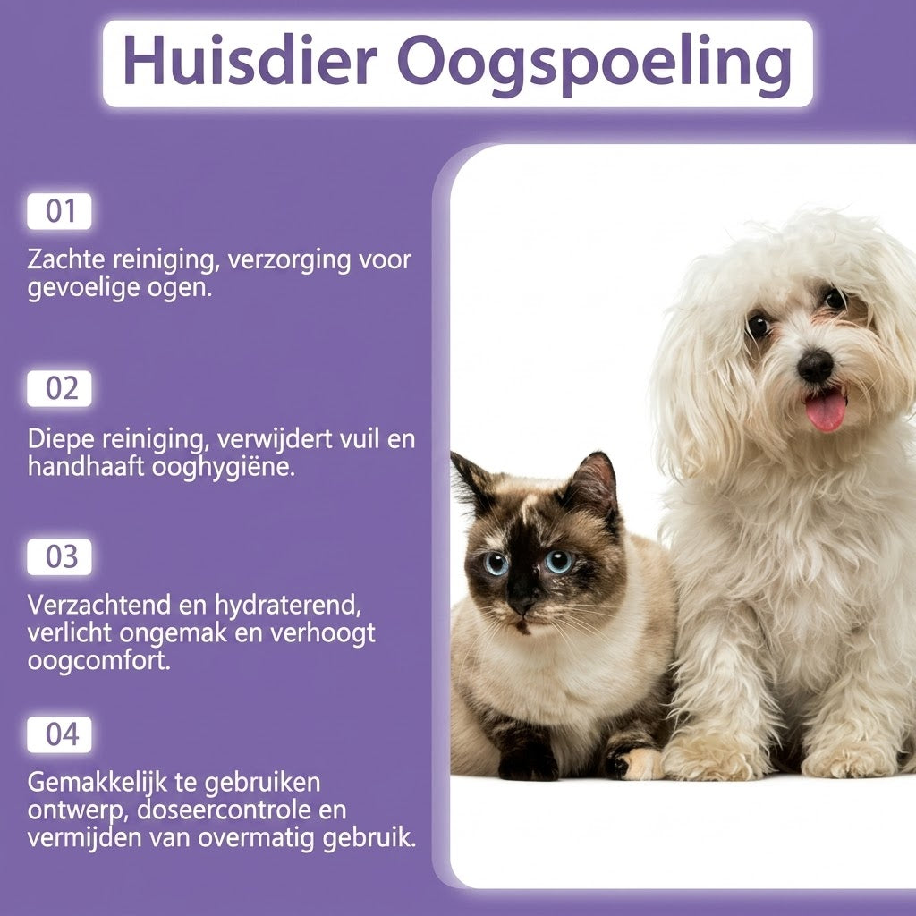 Milde oogspoeling voor honden en katten