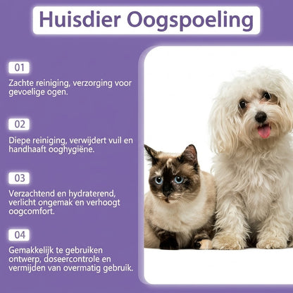Milde oogspoeling voor honden en katten