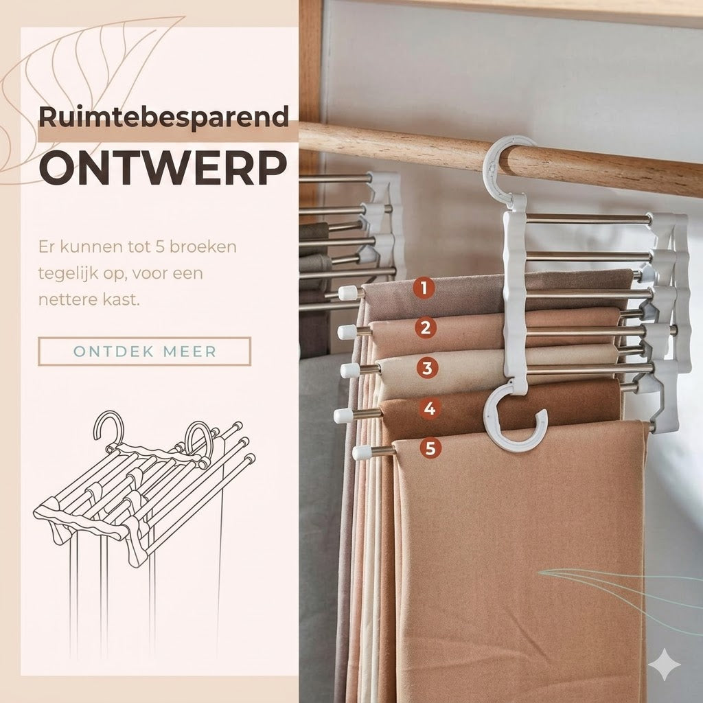 Multifunctioneel broekenrek