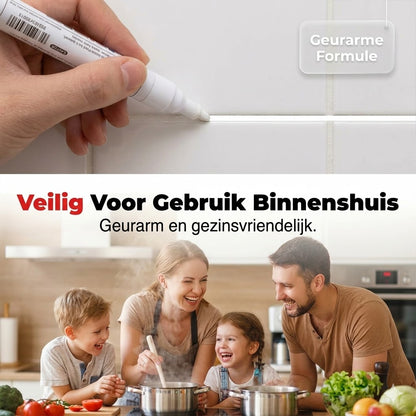 Waterdichte verfmarker op oliebasis voor keramiek
