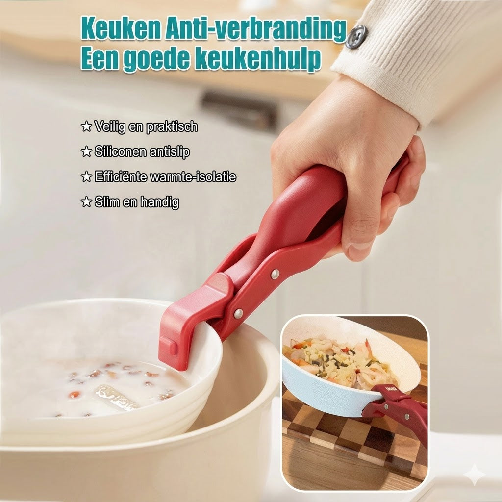 Multifunctionele anti-verbrandingskomhouderclip