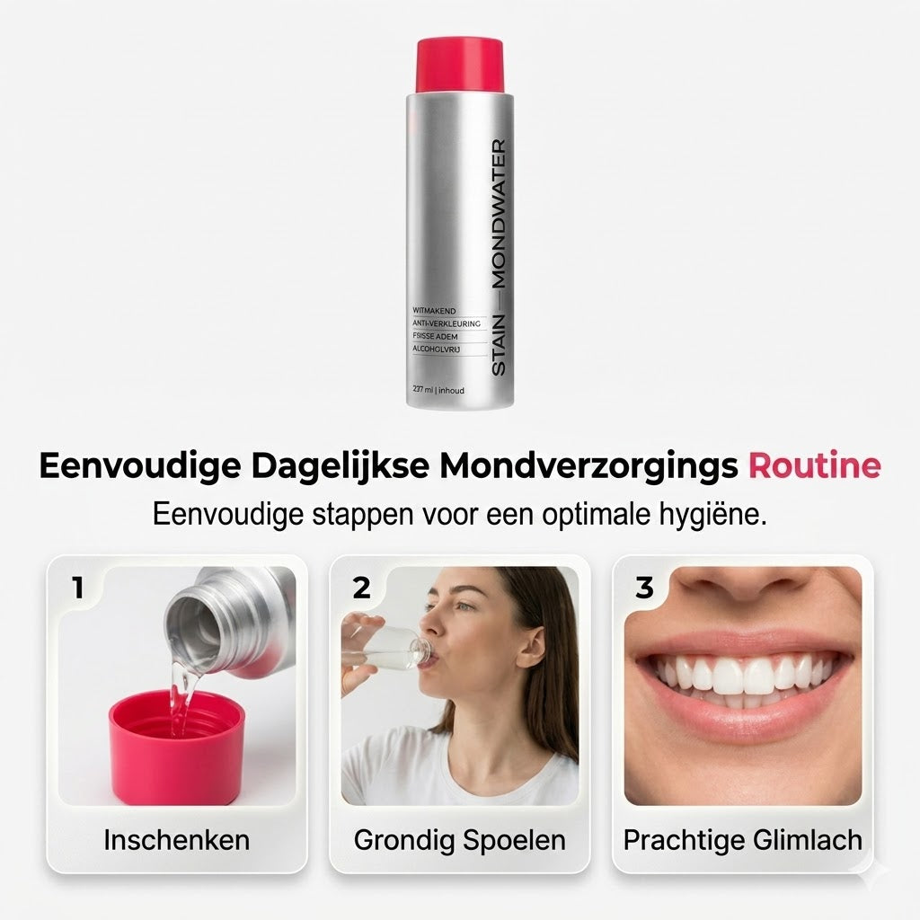 Vlekverwijderende Whitening Mondspoeling