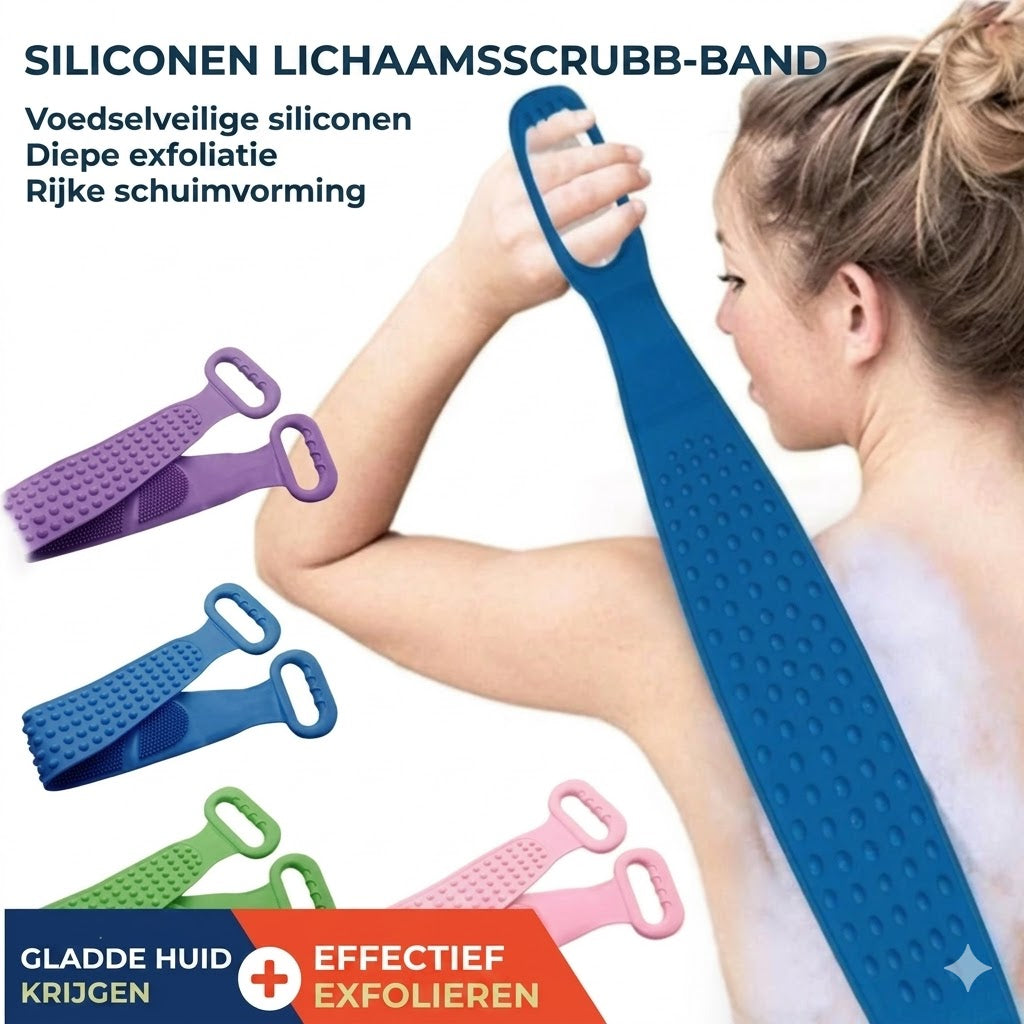siliconen Rugscrubber