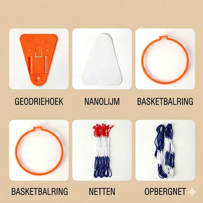 Draagbare basketbalring van kunststof