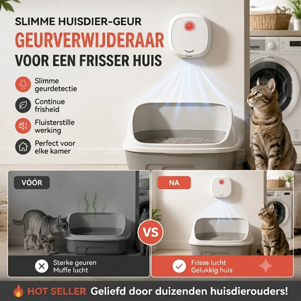Stille Geurverwijderaar voor Huisdiergeuren