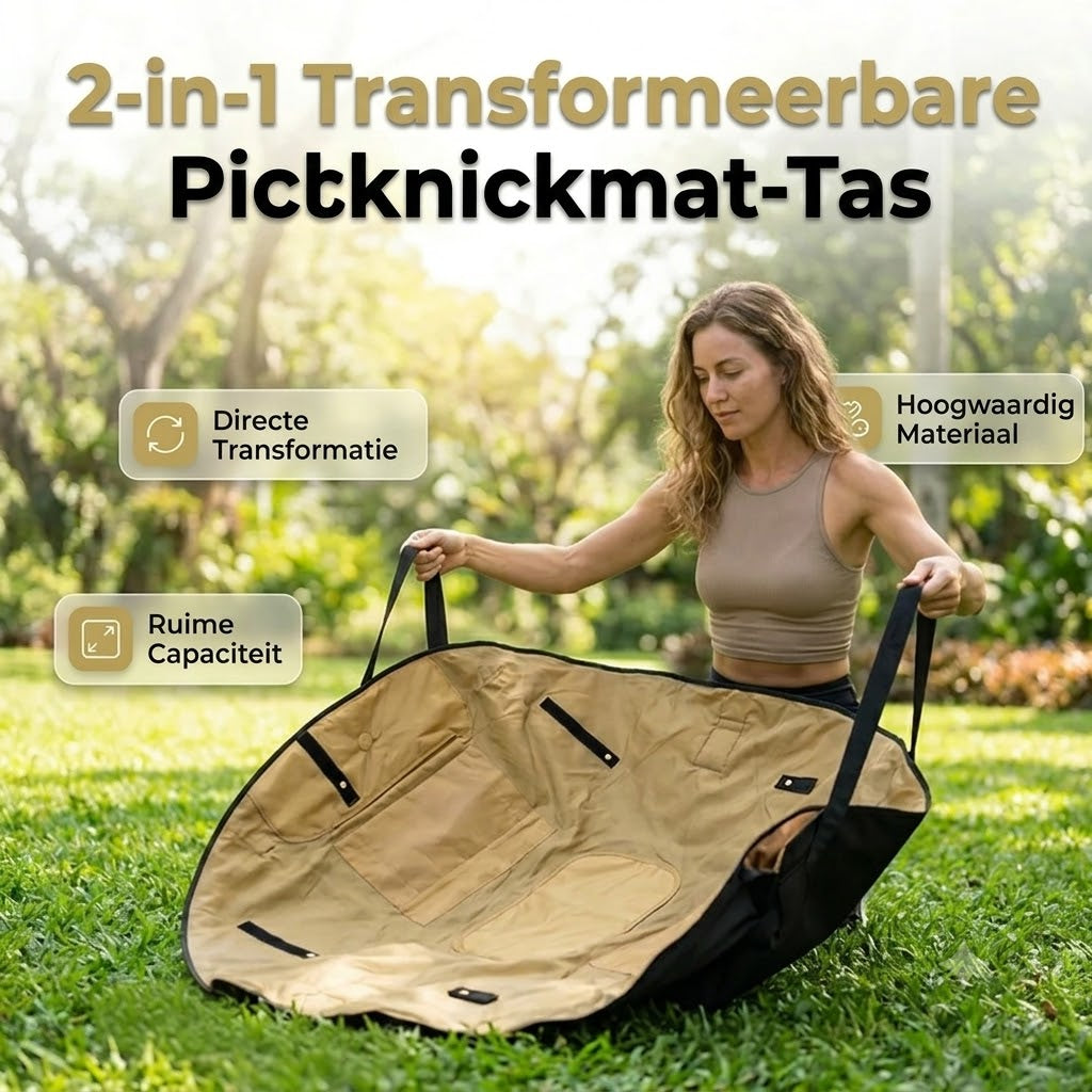 Waterdichte Reistas en Picknickmat 2 in 1