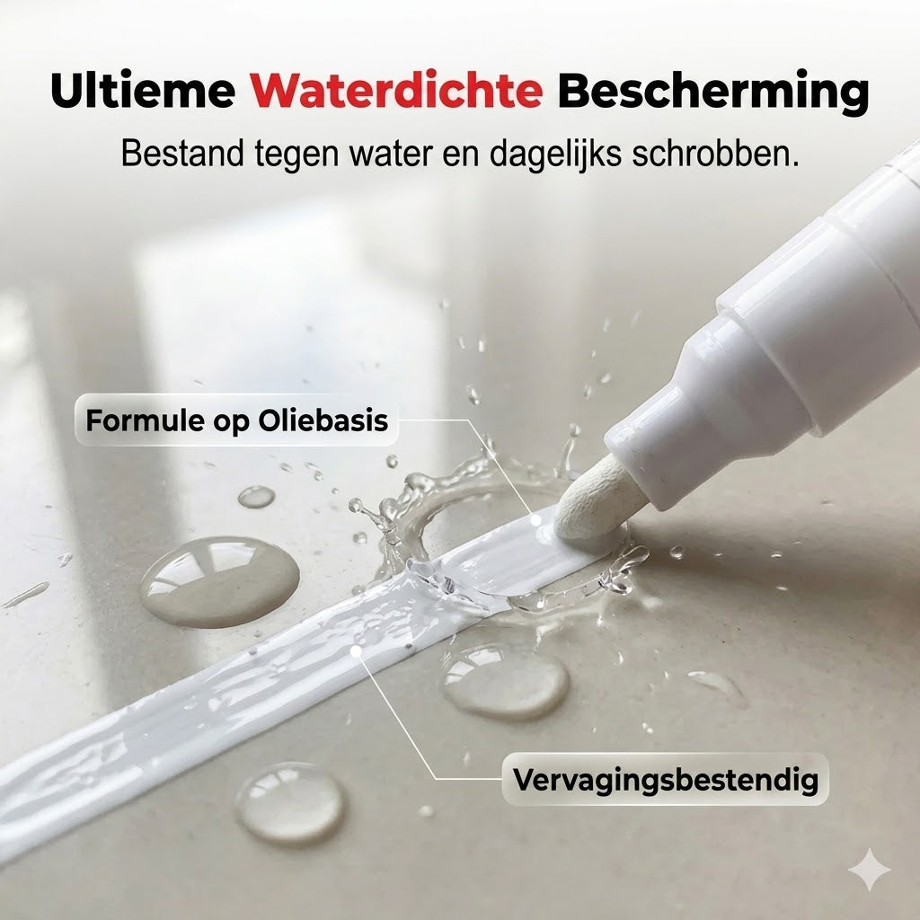Waterdichte verfmarker op oliebasis voor keramiek