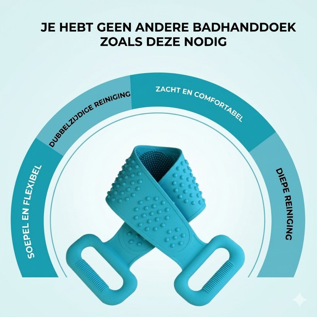 siliconen Rugscrubber