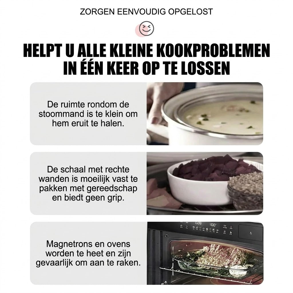 Multifunctionele anti-verbrandingskomhouderclip