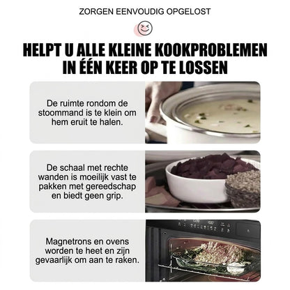 Multifunctionele anti-verbrandingskomhouderclip
