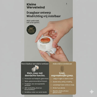 Draagbare mini-ventilator