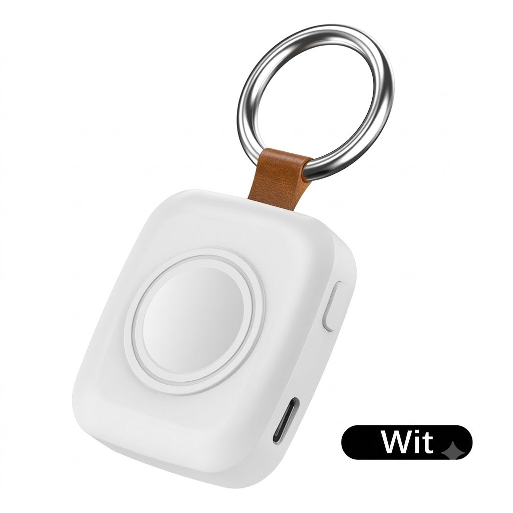 Compacte Magnetische Smartwatch Powerbank van 1200mAh met Sleutelhanger