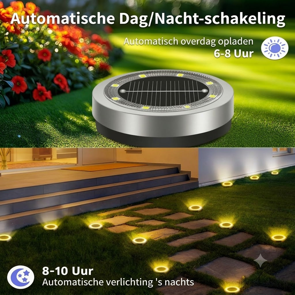 Weerbestendige Solar Grondlampen met Sterrenlichteffect
