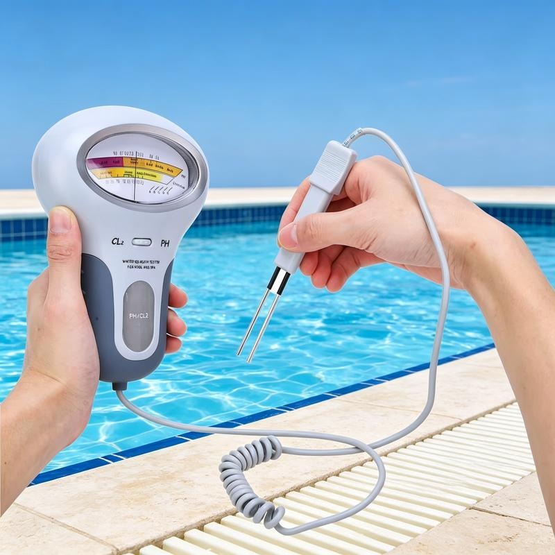 Digitale zwembadtester voor pH en chloor