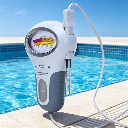Digitale zwembadtester voor pH en chloor