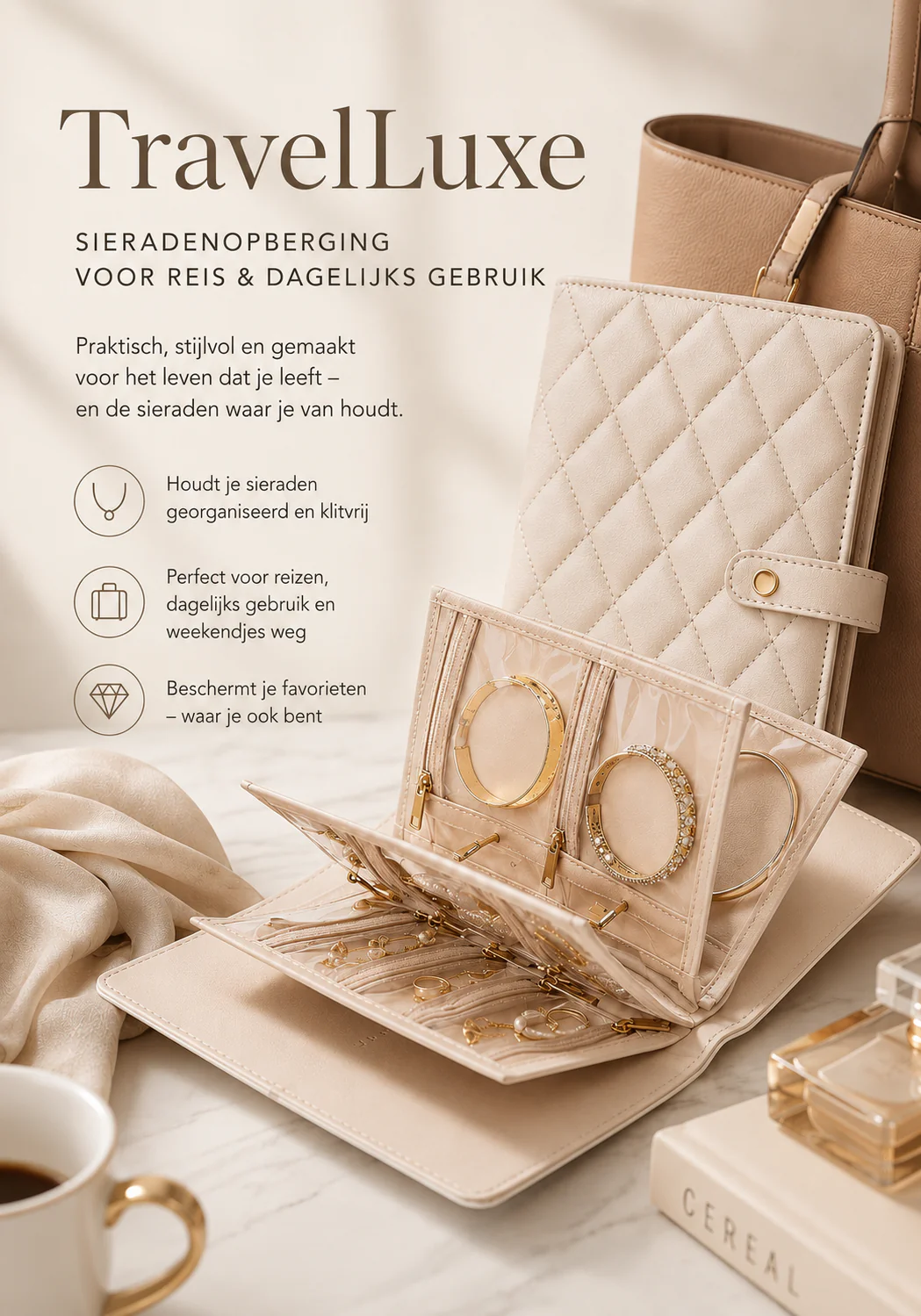 TravelLuxe Sieradendoos Compact En Altijd Georganiseerd