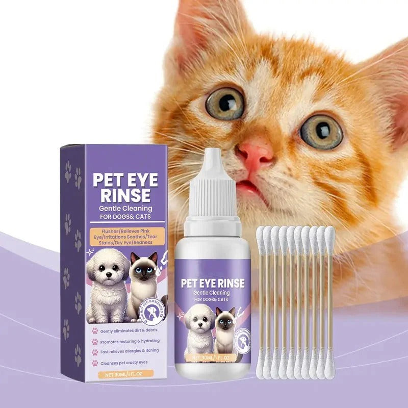 Milde oogspoeling voor honden en katten