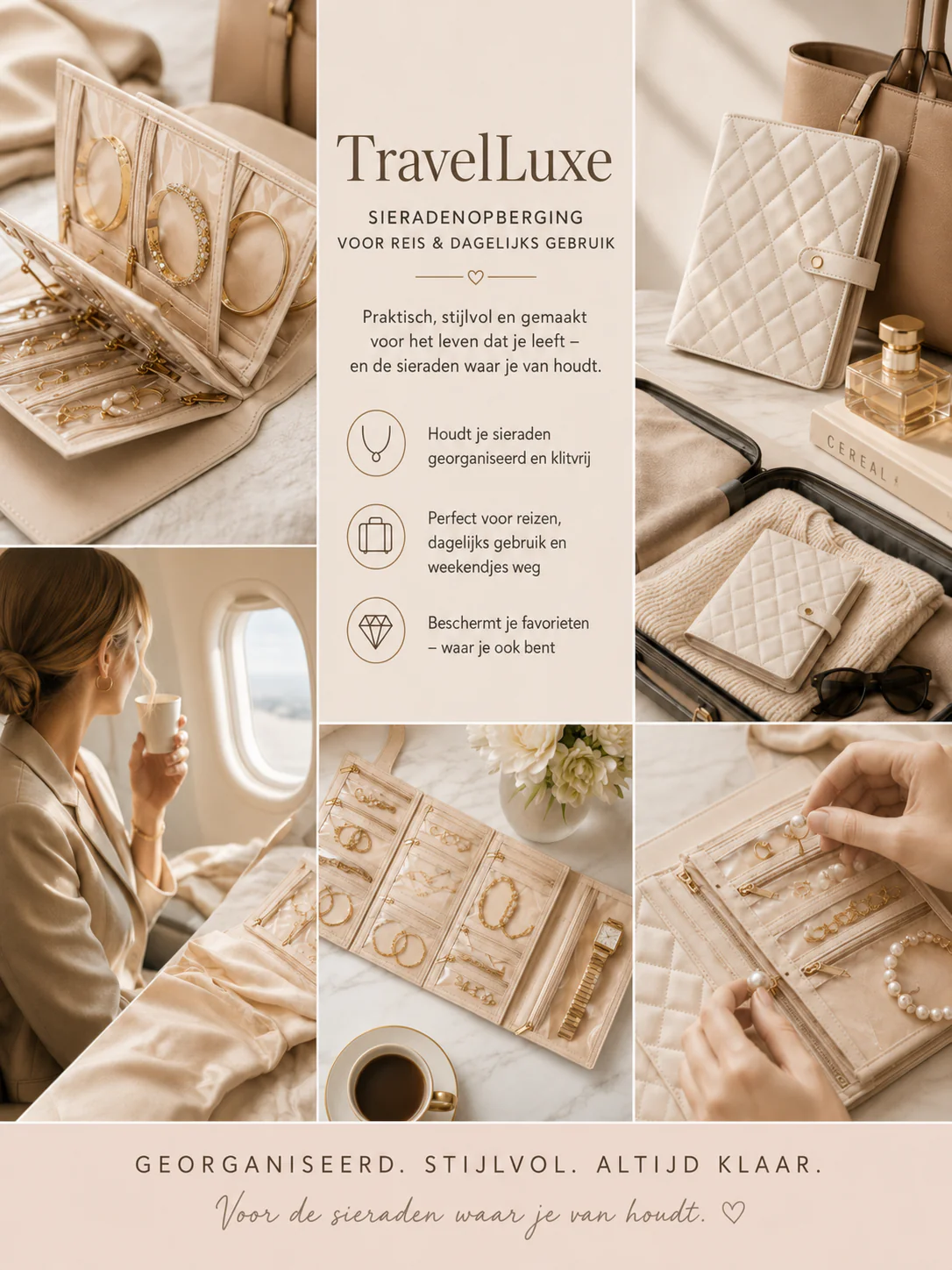 TravelLuxe Sieradendoos Compact En Altijd Georganiseerd