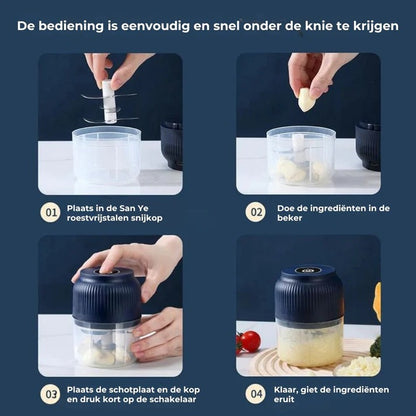 Draagbare Mini Voedselhakker