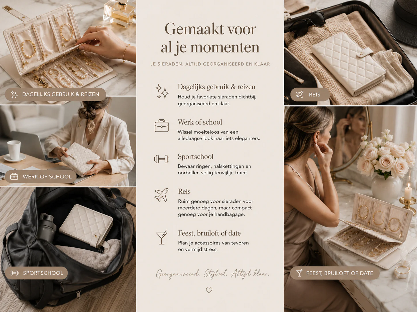 TravelLuxe Sieradendoos Compact En Altijd Georganiseerd