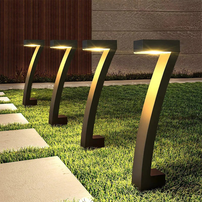 Creatieve, waterdichte padverlichting op zonne-energie