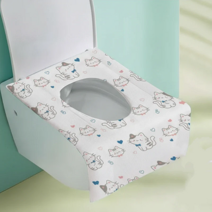 Set wegwerpbare, waterdichte toiletbrilhoezen