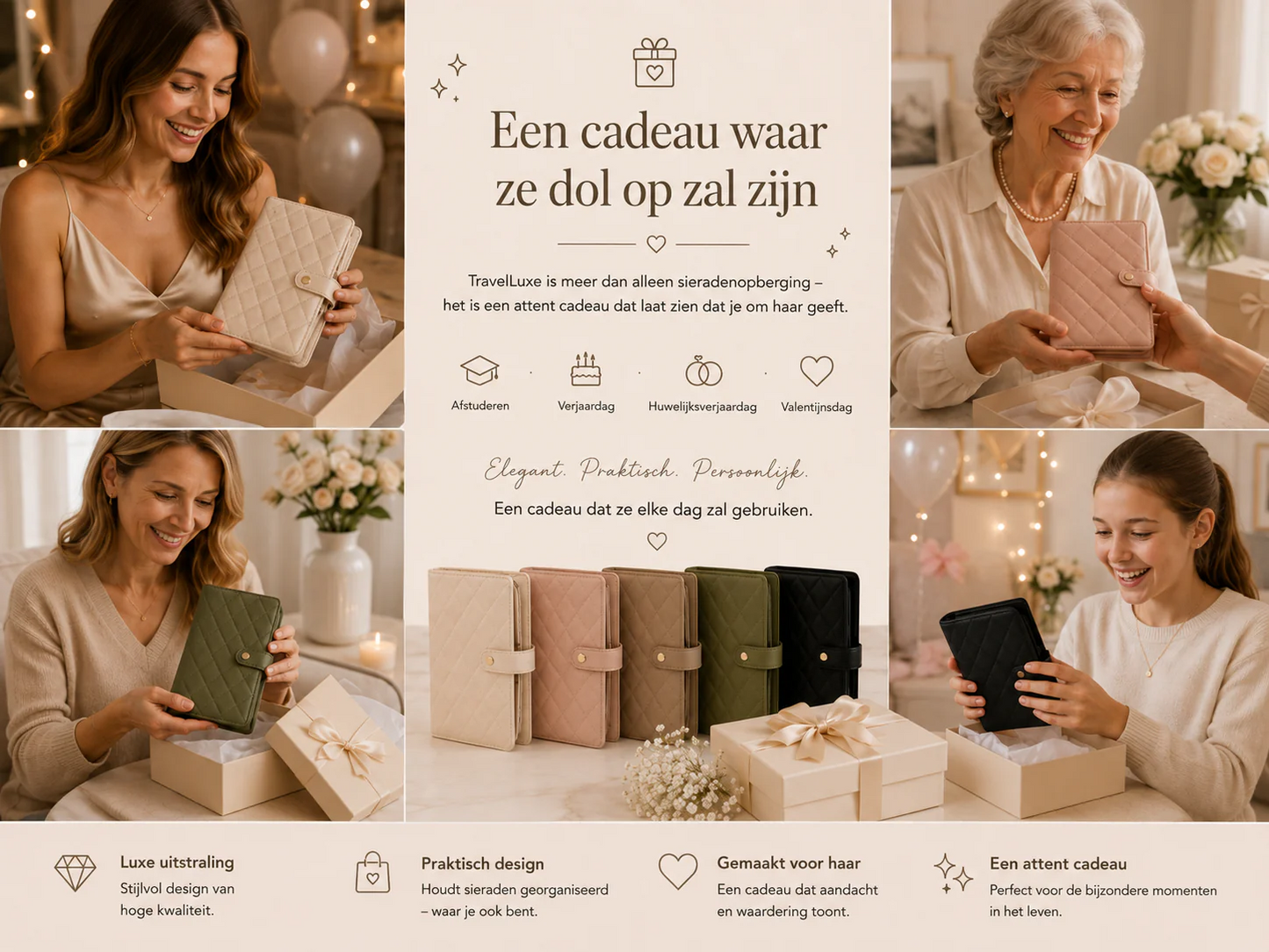 TravelLuxe Sieradendoos Compact En Altijd Georganiseerd