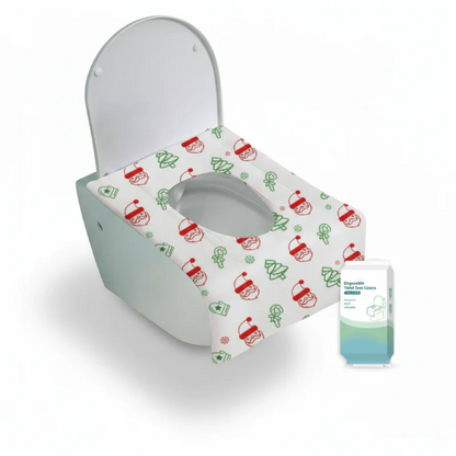 Set wegwerpbare, waterdichte toiletbrilhoezen