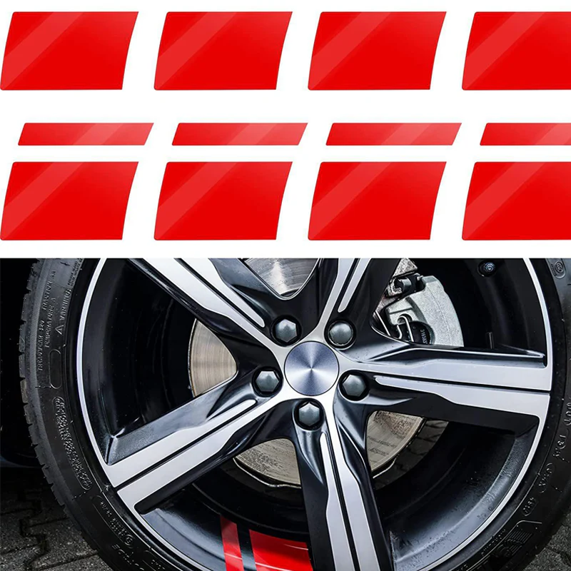 Reflecterende velgstrepen voor autowielen