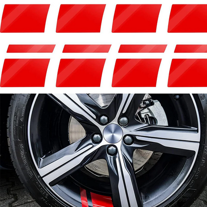 Reflecterende velgstrepen voor autowielen