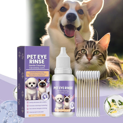 Milde oogspoeling voor honden en katten