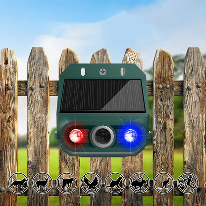 Zonne-energie dierenverjager – Ultrasoon + knipperlicht