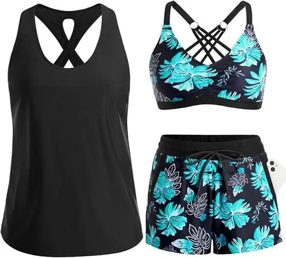 Buikbedekkende Tankini Set