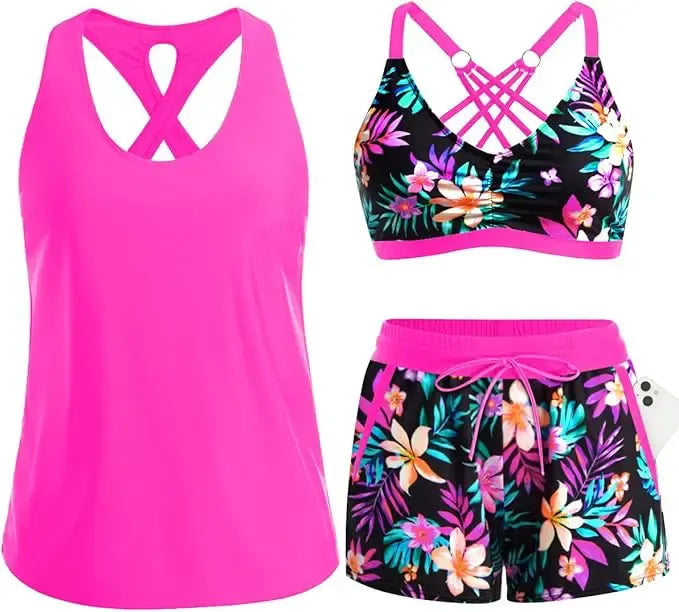 Buikbedekkende Tankini Set