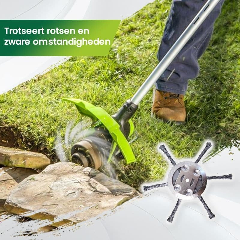 Vervangingskop voor draadtrimmer - grasmaaikop van staaldraad