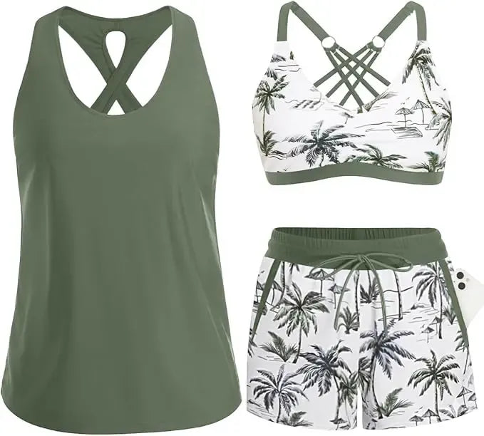 Buikbedekkende Tankini Set