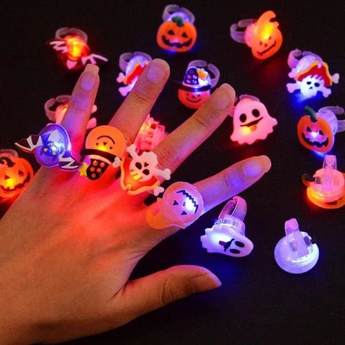 Set van 50 Halloween LED Ringen