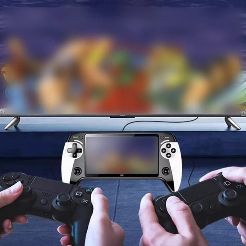 Op de draagbare retro arcade console