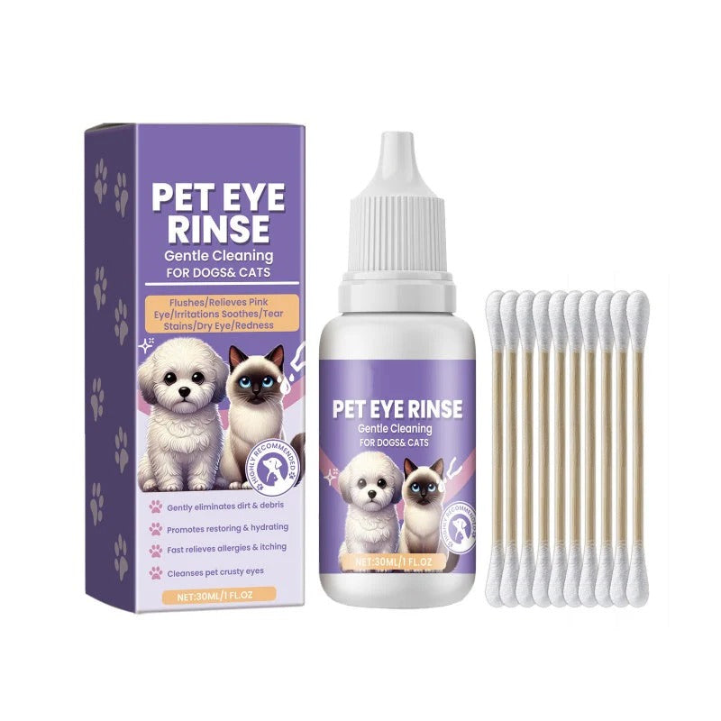 Milde oogspoeling voor honden en katten