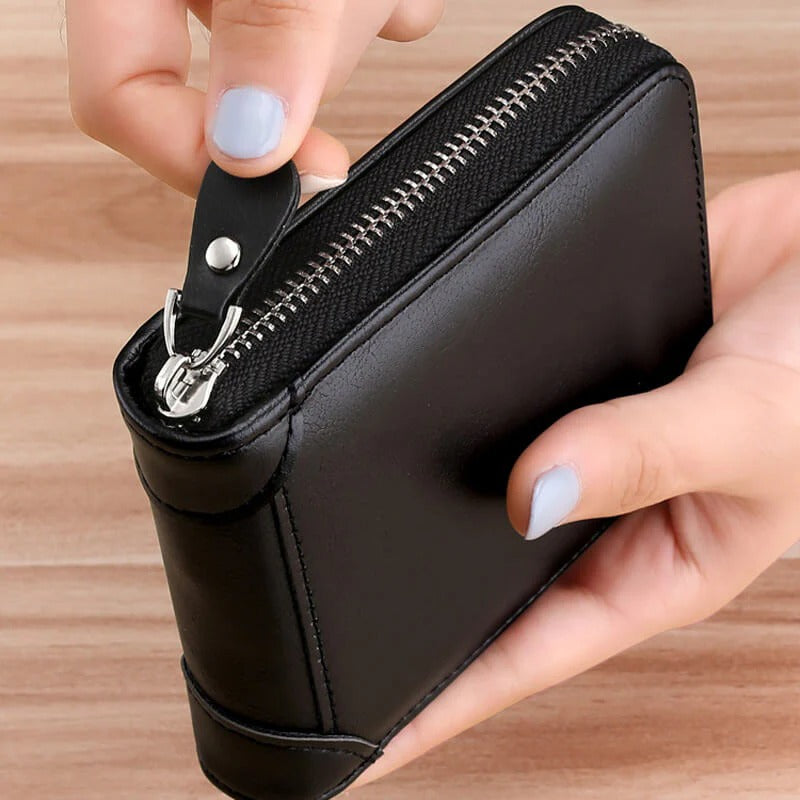 Multifunctionele pasjeshouder met RFID-vak beschermt creditcards tegen digitale diefstal