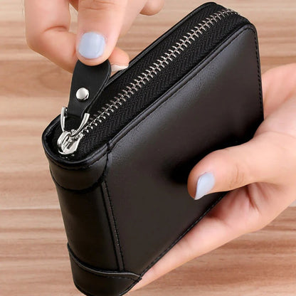 Multifunctionele pasjeshouder met RFID-vak beschermt creditcards tegen digitale diefstal