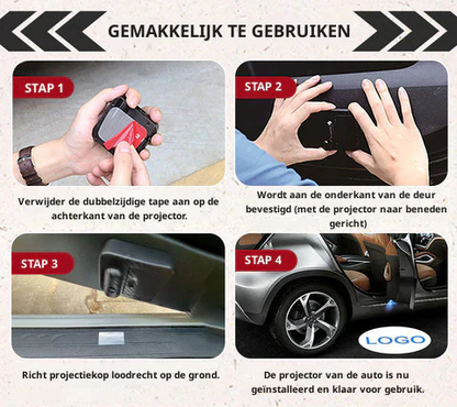 Auto Logo Projector Verlicht Je Instap Met Een Stijlvol Logo