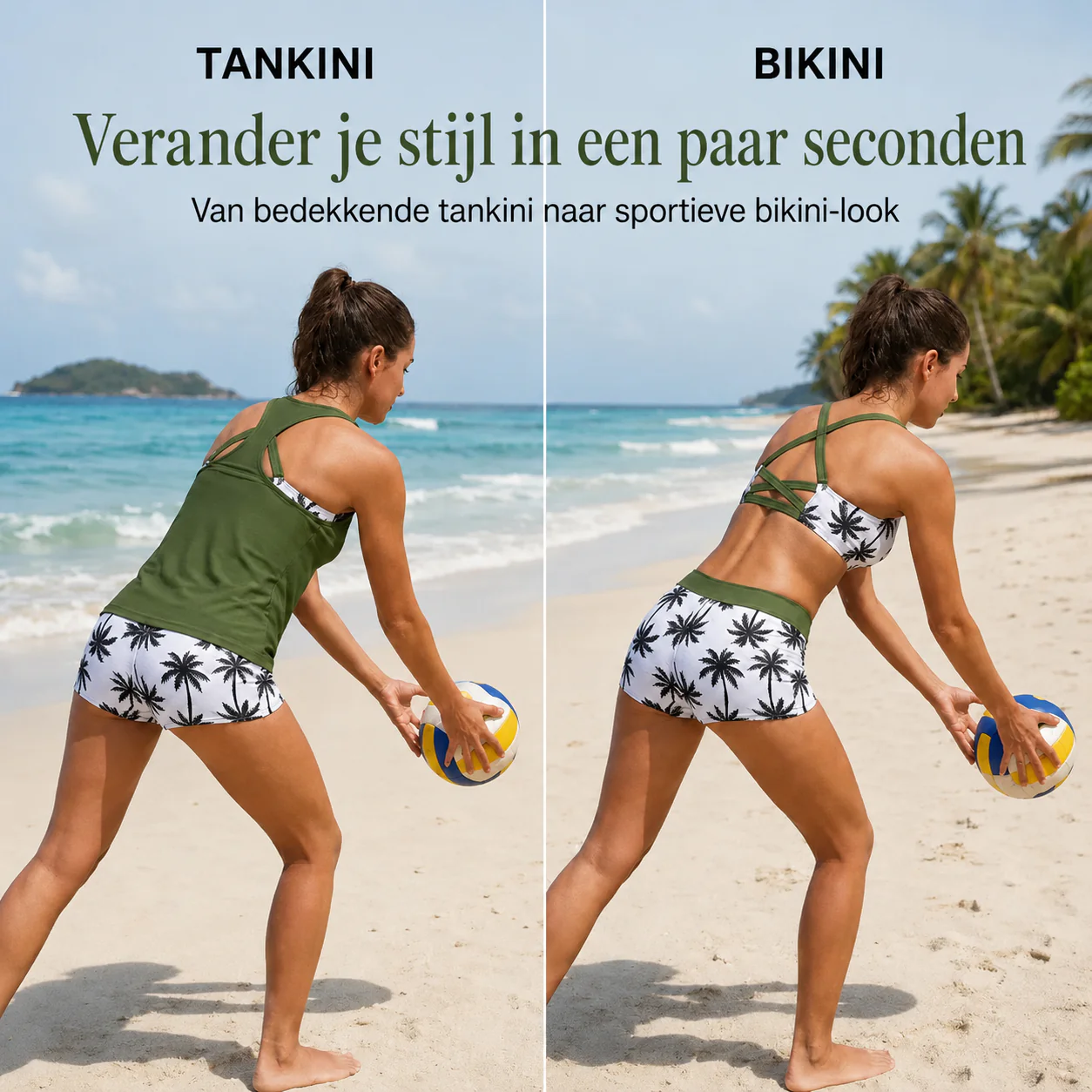 Buikbedekkende Tankini Set