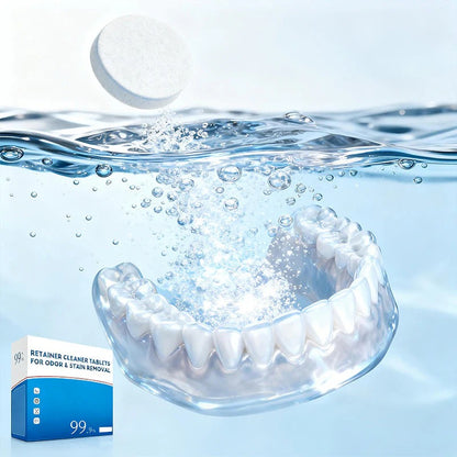 Reiniger Tabletten voor Beugels tegen Geur & Vlekken（10 Stuks Per Set）