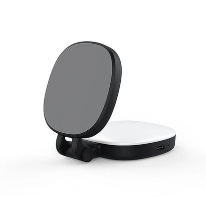 3-in-1 telefoonstandaard, spiegel en magnetisch selfie-invullicht