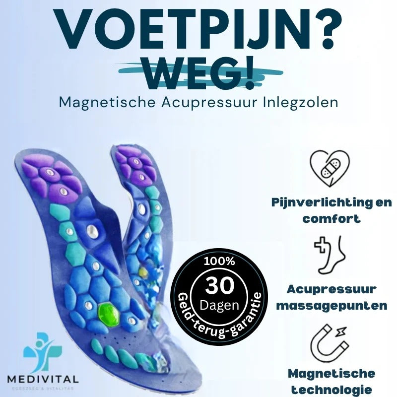 Medivital magnetische acupressuur inlegzolen