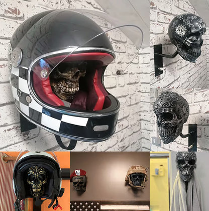SkullRack Wandhouder voor Motorhelm en Jas