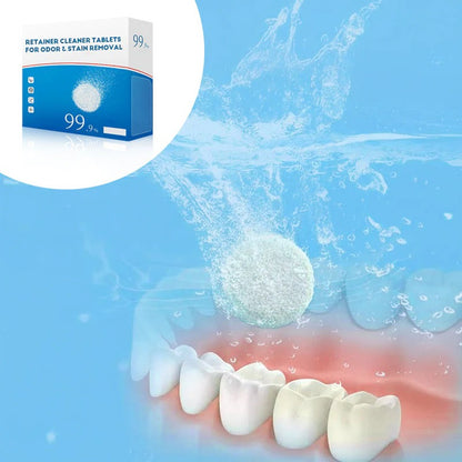 Reiniger Tabletten voor Beugels tegen Geur & Vlekken（10 Stuks Per Set）
