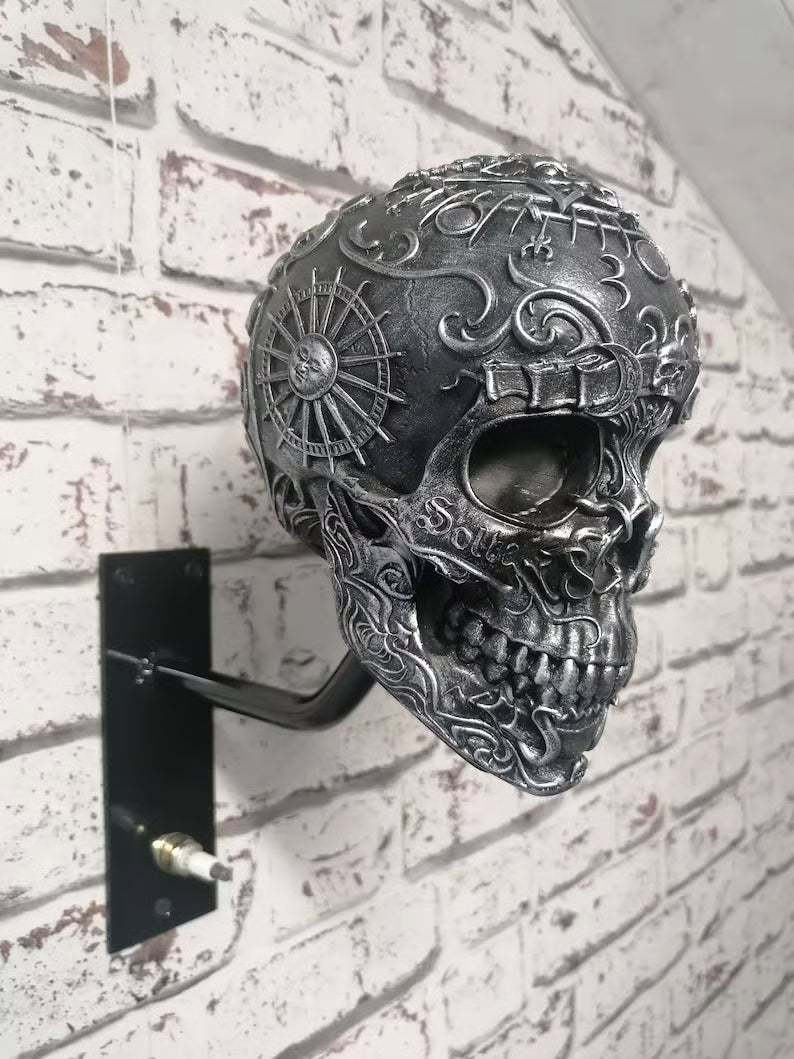 SkullRack Wandhouder voor Motorhelm en Jas