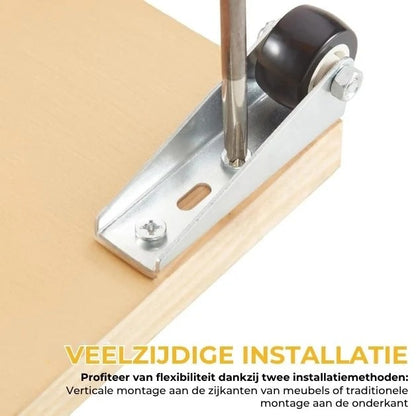 Set van 2 Zwenkwielen